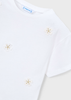 Girl Applique T-shirt - White