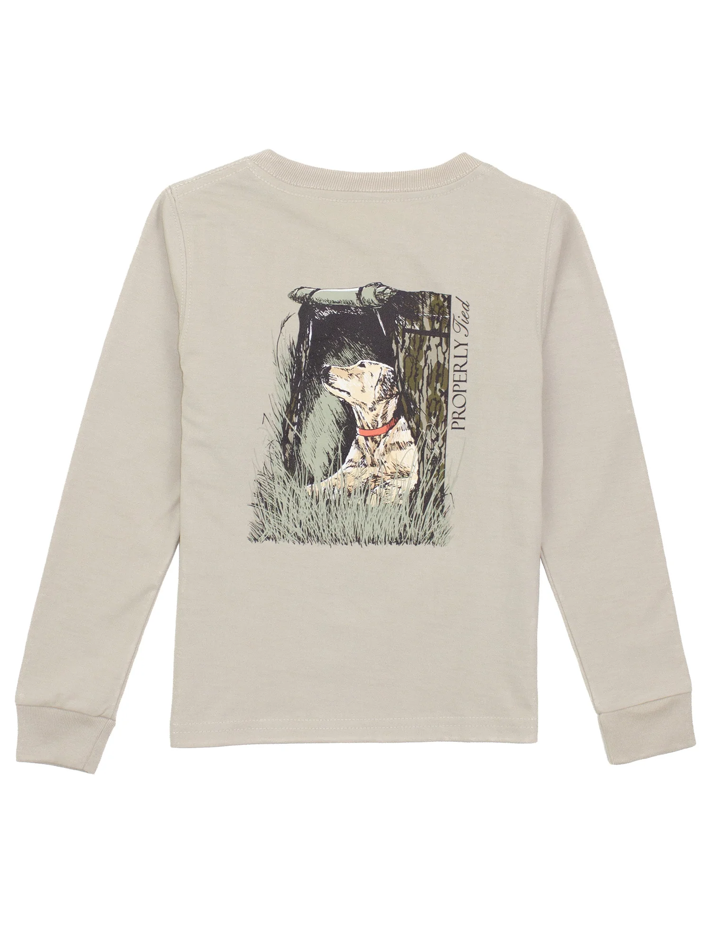 Boys Mossy Oak Lab Long Sleeve Linen