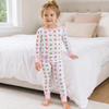 Pumpkin Party Long Pajamas - Pink