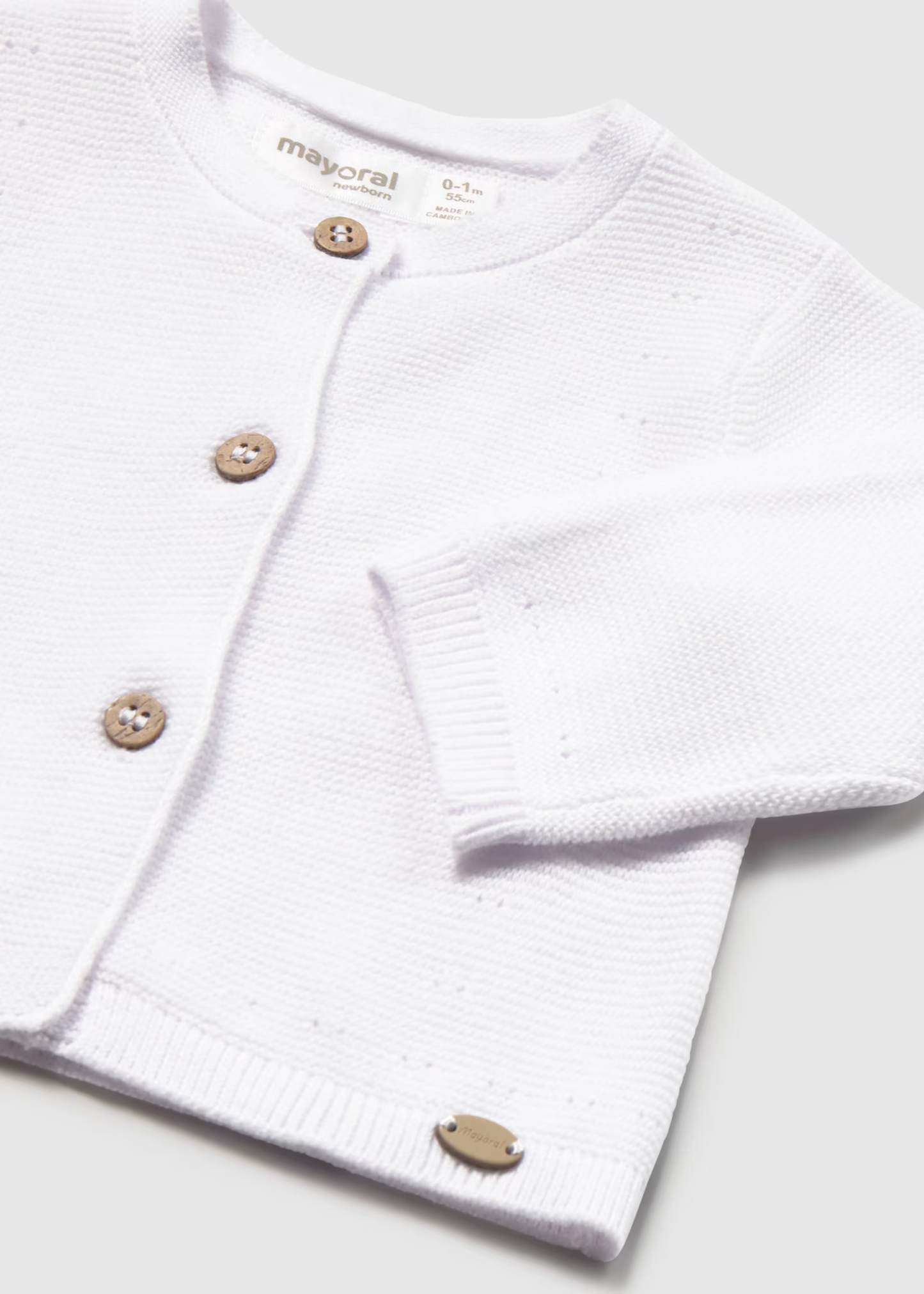 Girl Knit Cardigan - White