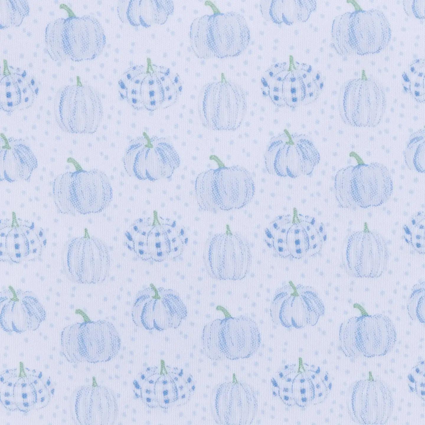 Precious Pumpkins Zipper Pajamas - Light Blue