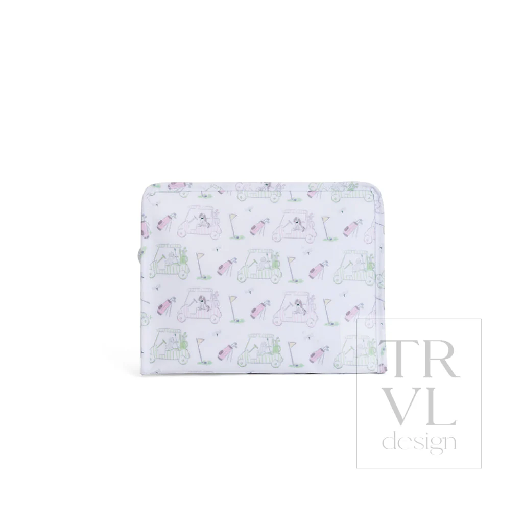 Roadie Large Zip Pouch - Putt Putt Pink