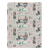 Print Swaddling Blanket in Latte Golf