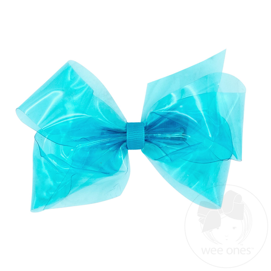 Medium WeeSplash Colored Swim Bow - New Turquoise