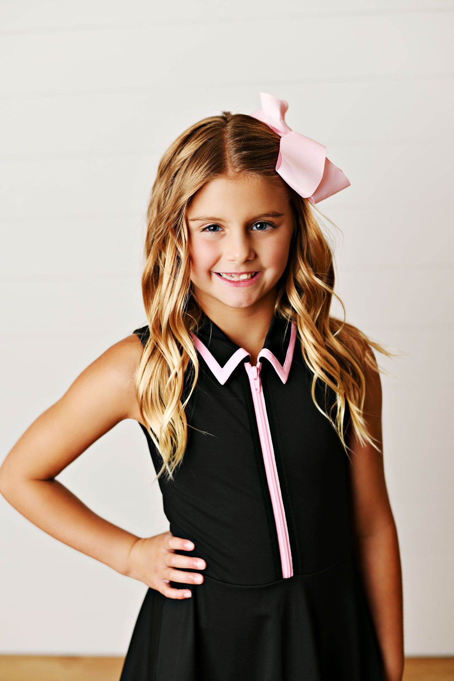 Courtside Black and Pink Dress