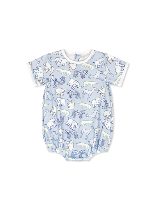 All Occasion Bubble - They All Ask For you - Custom Zoo Print Blue