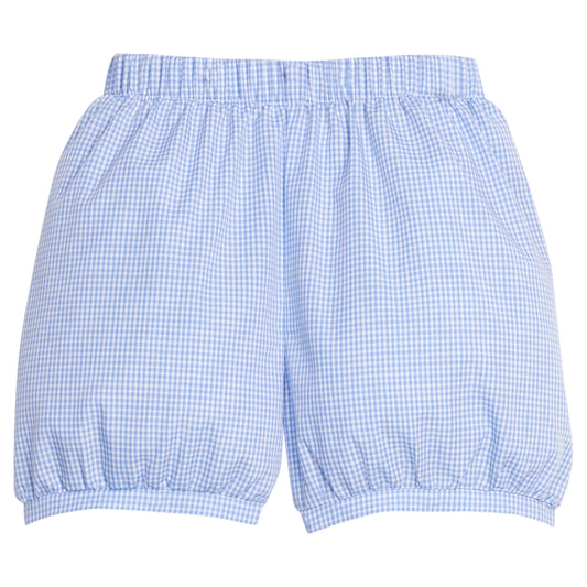 Banded Short - Royal Mini Gingham