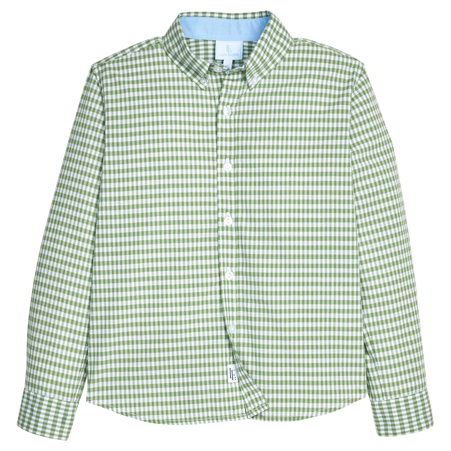 Button Down Short - Watercress Gingham