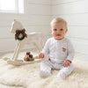 White Christmas Rocking Horse Pima Footie