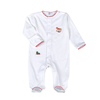 White Christmas Rocking Horse Pima Footie