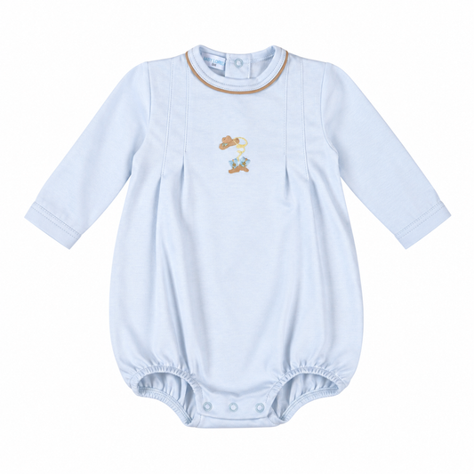 Blue Cowboy Long Sleeves Pima Bubble