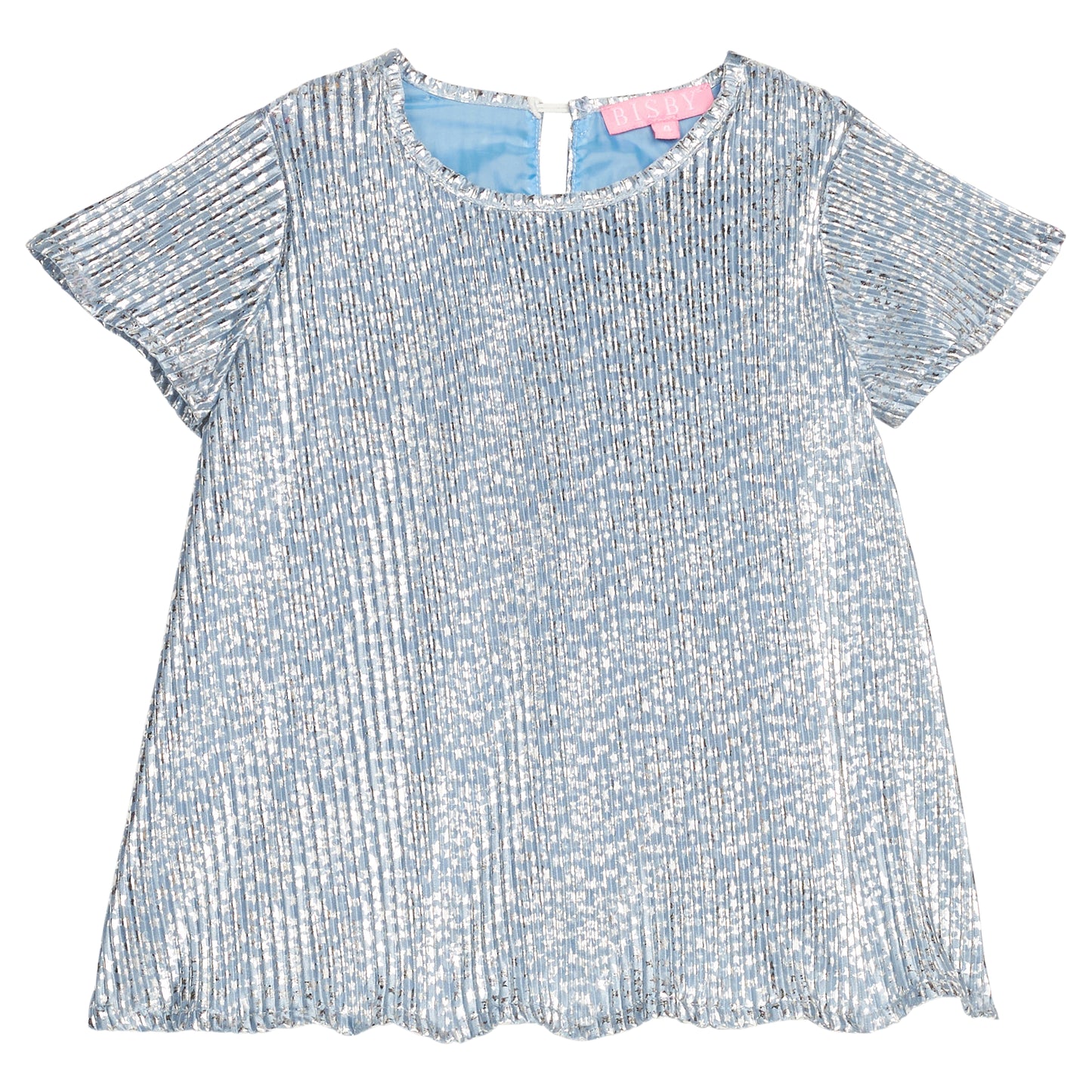 Crinkle Top - Blue Crinkle Stars