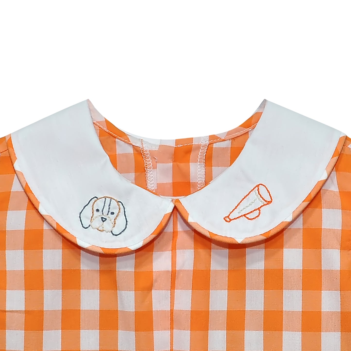 Hound Dog Orange/White Dress