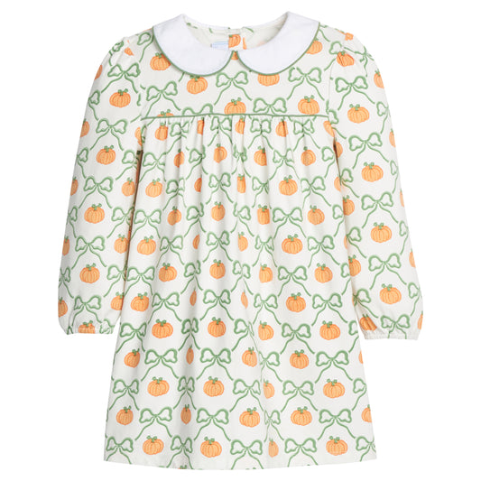 Evelyn Dress - Pumpkin Trellis