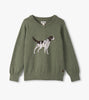 Hunting Dog V-Neck Sweater