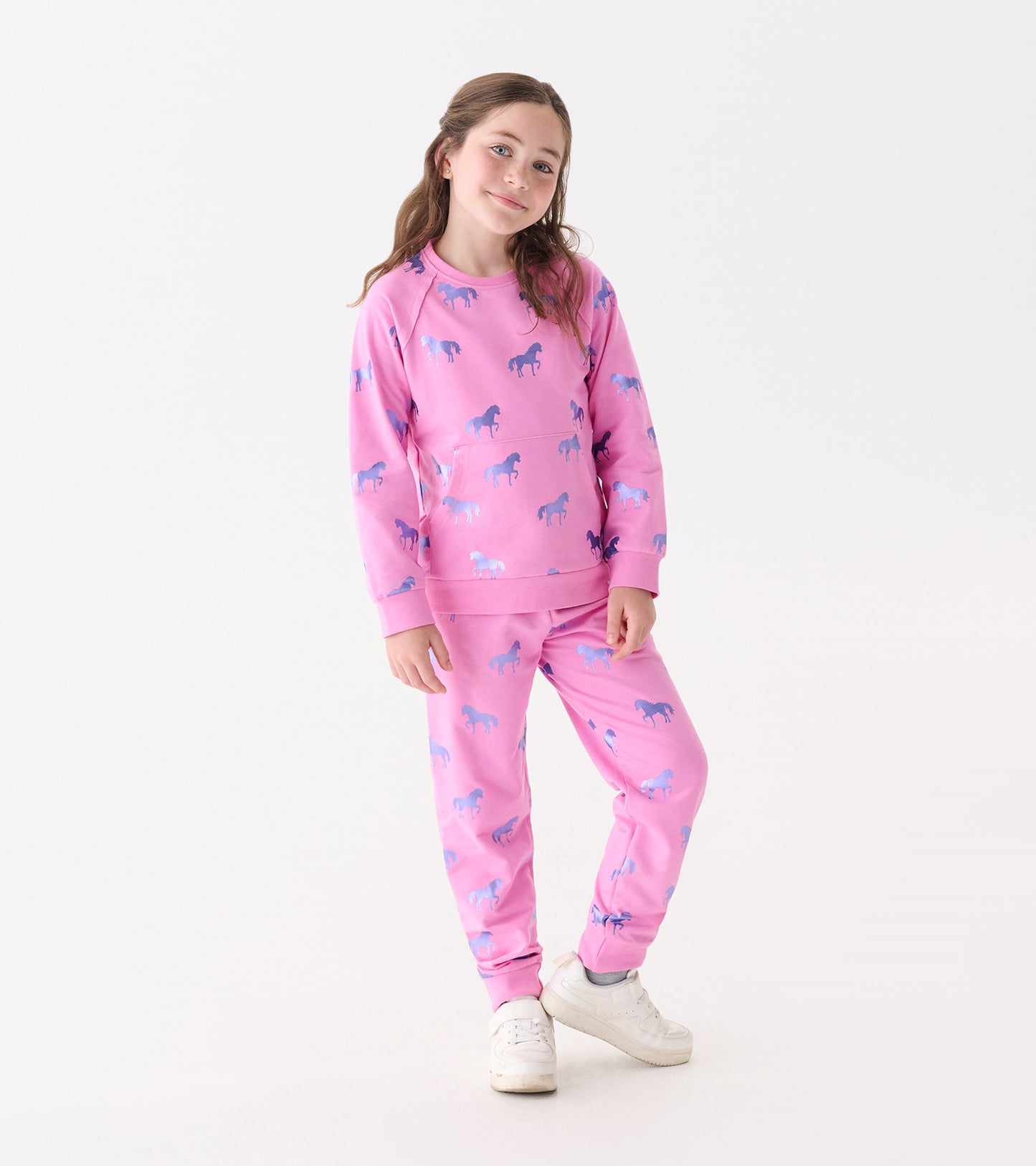 Shimmer Horses Cuffed Track Pants