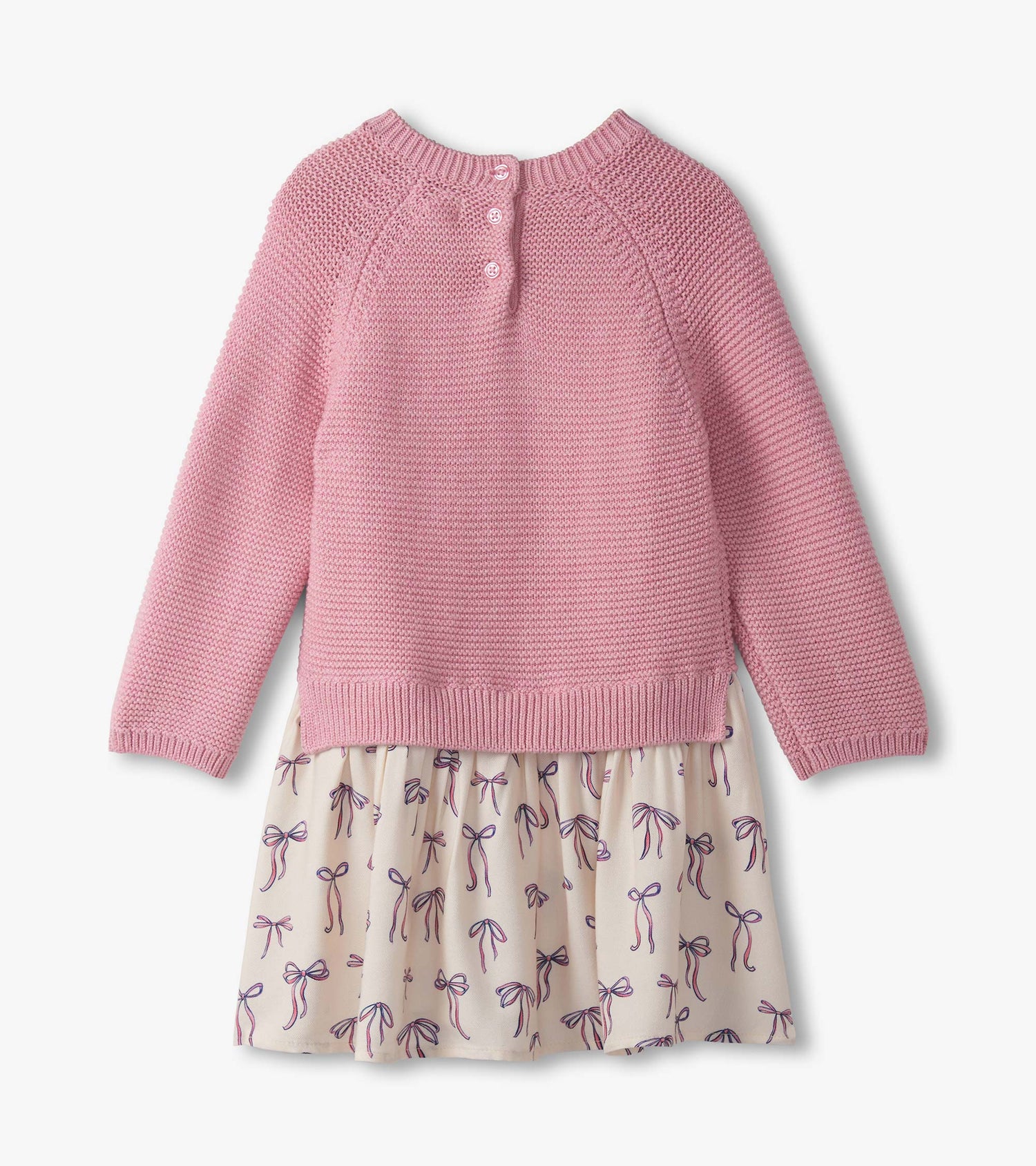 Painterly Bows Mixed Media Sweater Dress – Selah James Painterly Bows Mixed Media Sweater Dress – Selah James