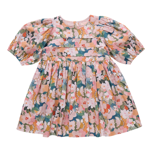 Baby Girls Evelyn Dress Set - Watercolor Floral