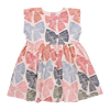Girls Adaline Dress - Multi Striped Bows
