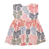 Girls Adaline Dress - Multi Striped Bows