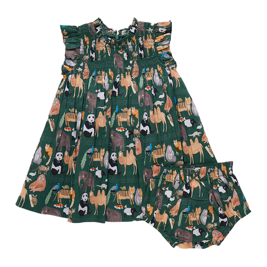 Baby Girls Stevie Dress Set - Animals of Asia