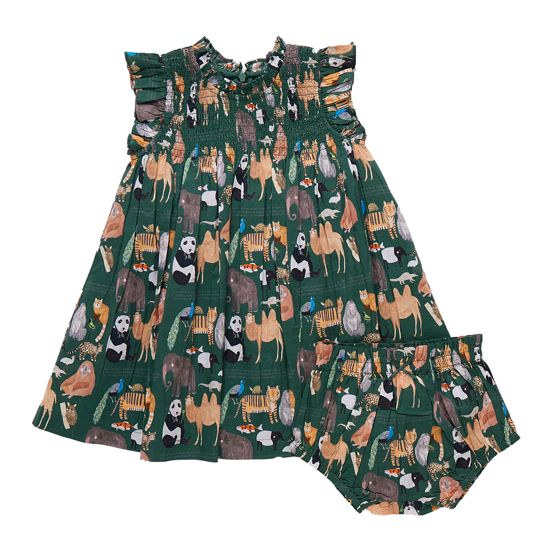Baby Girls Stevie Dress Set - Animals of Asia