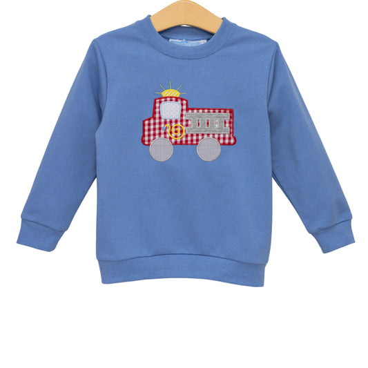 French Terry Pullover - Fire Truck
