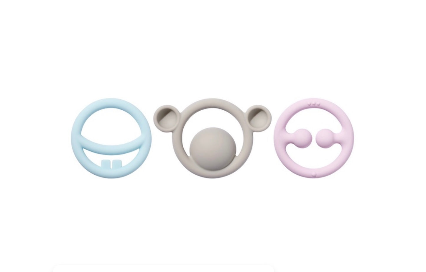 Nigi Nagi and Nogi Teething Rings - Pastels