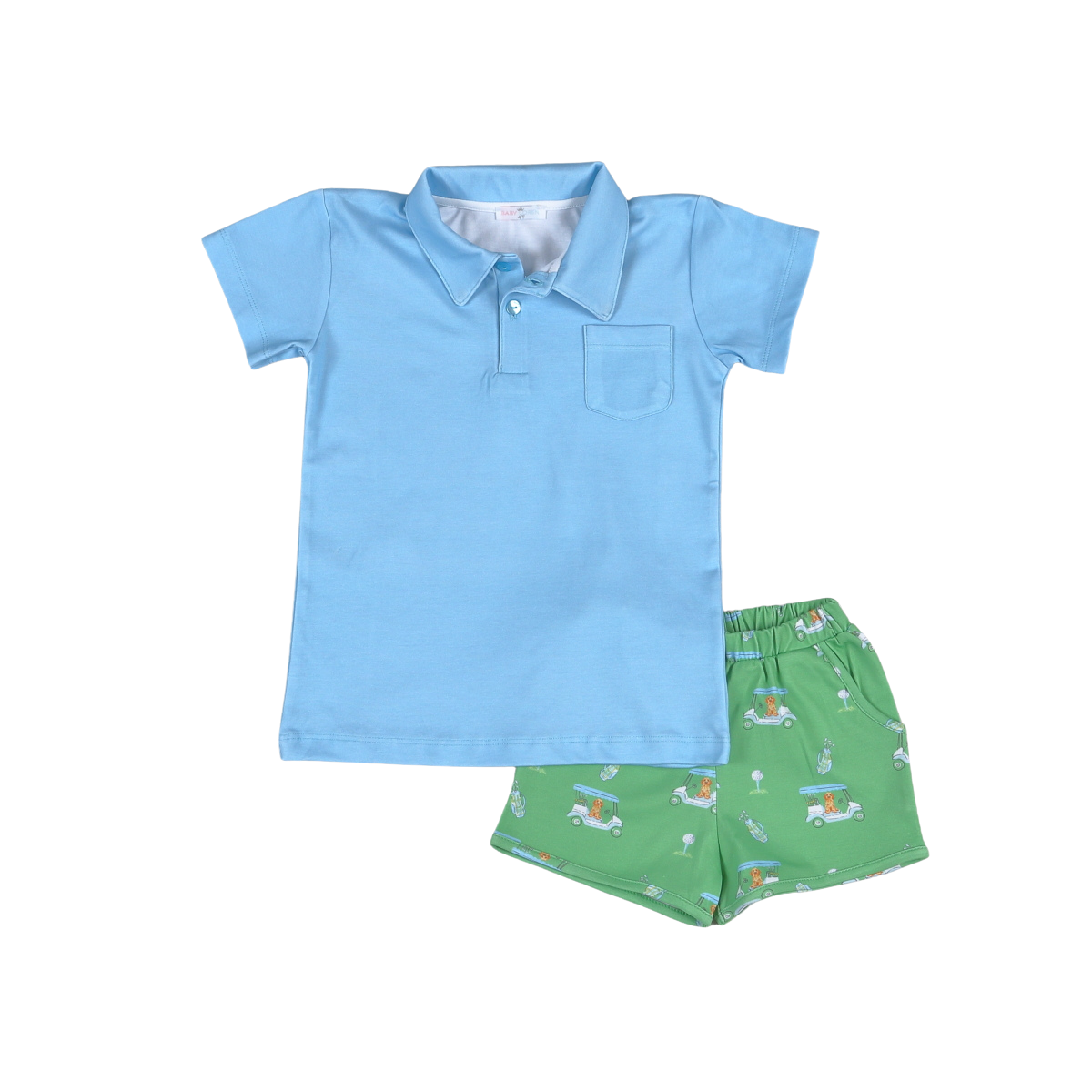 Golf buddies Blue Short Set