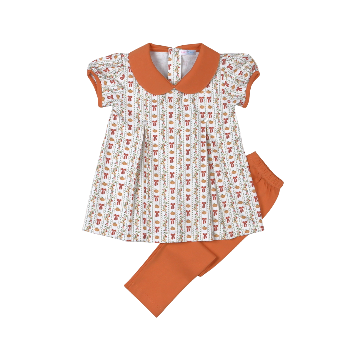 Grateful Day Pima Scalloped Collar Top Set