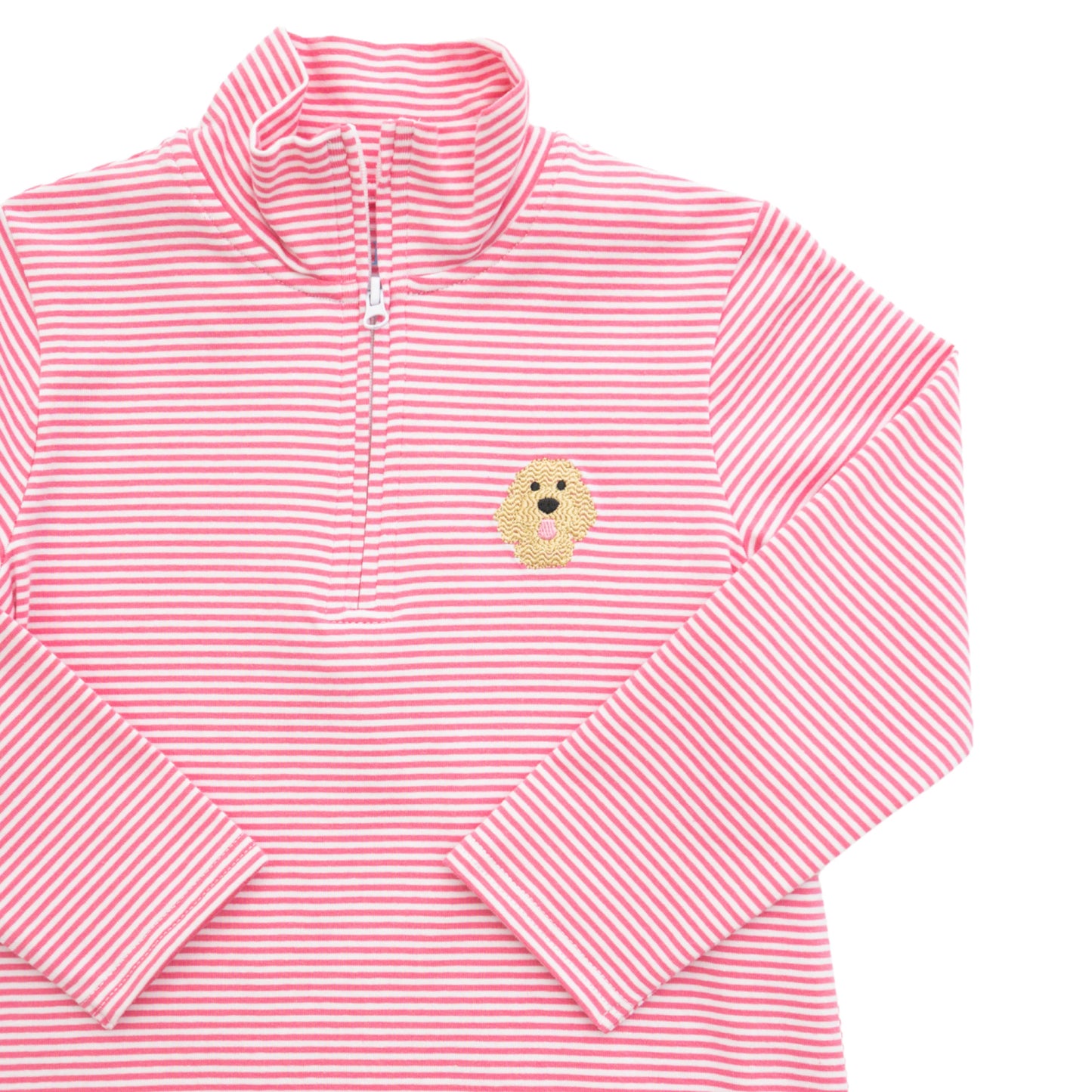 Goldendoodle 1/4" Zip Ruffle Pullover