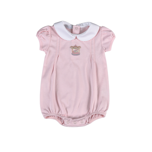 Pink Carousel Hand Embroidery Bubble