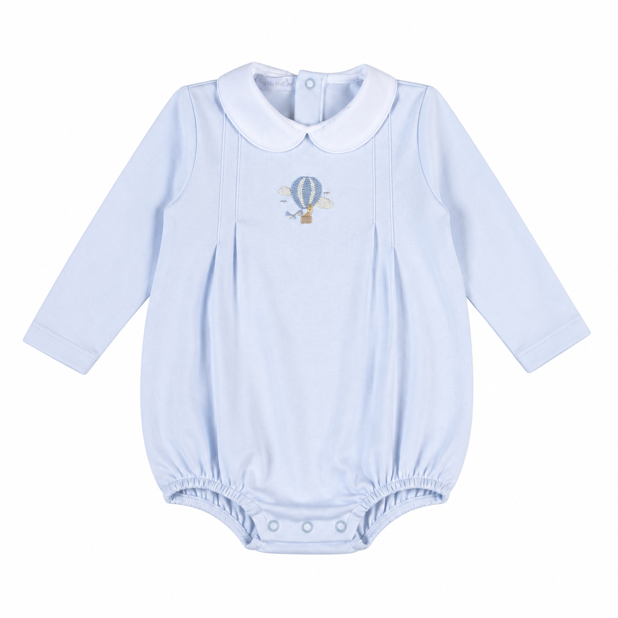 Blue Giraffe In the Sky Hand Embroidery Bubble