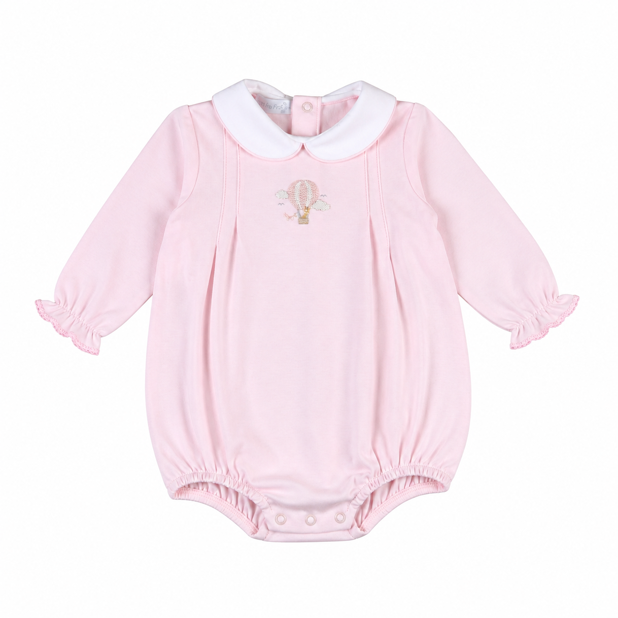 Pink Giraffe in the Sky Hand Embroidery Bubble