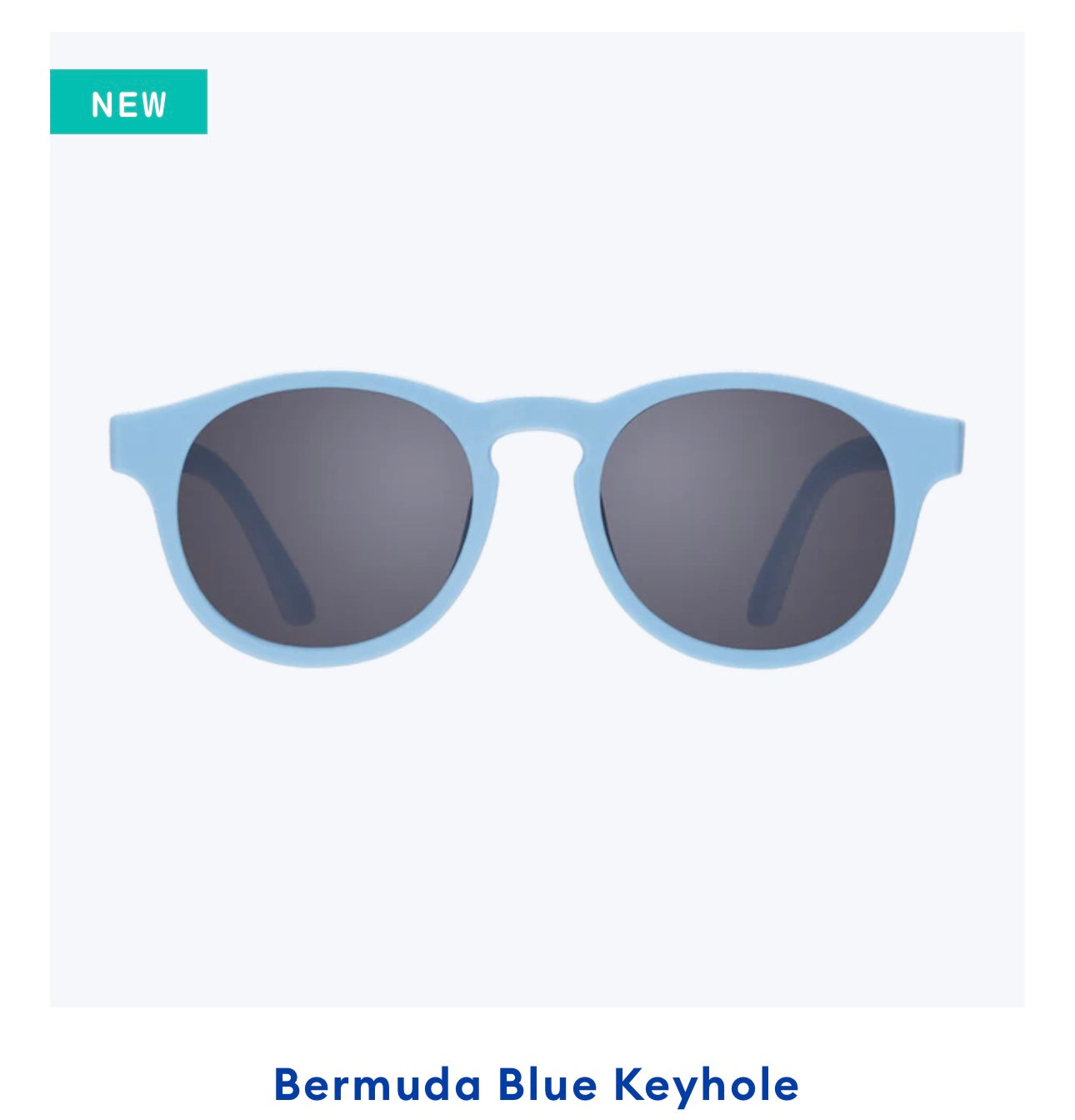 Babiators Original Keyhole:  Bermuda Blue with smoke lens