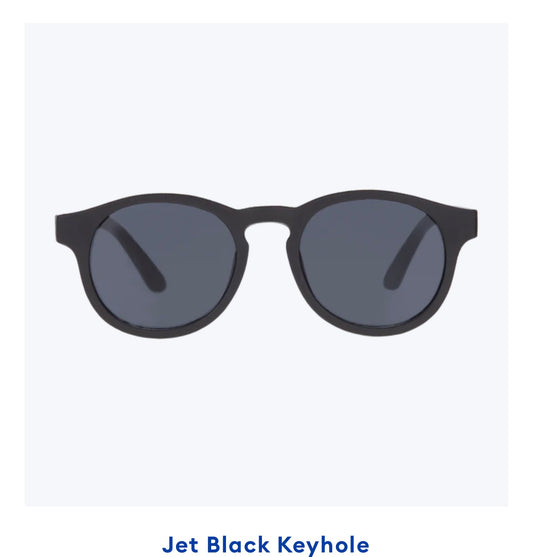 Babiators Original Keyhole:  Jet Black with smoke lens