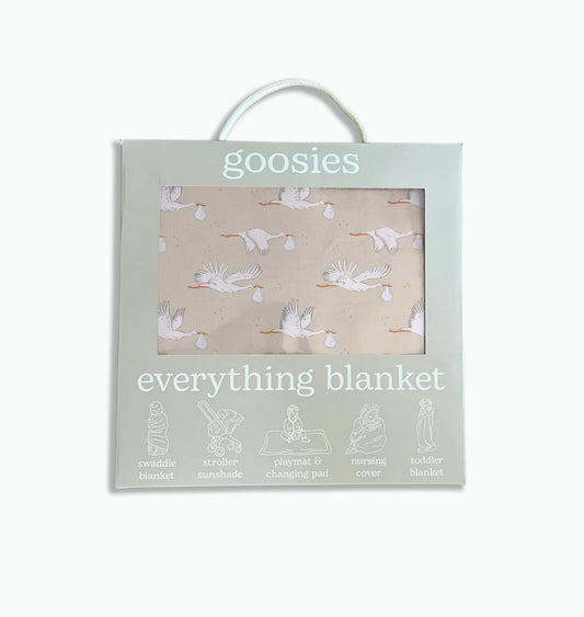 Beige Neutral Stork Everything Blanket - Set of 2