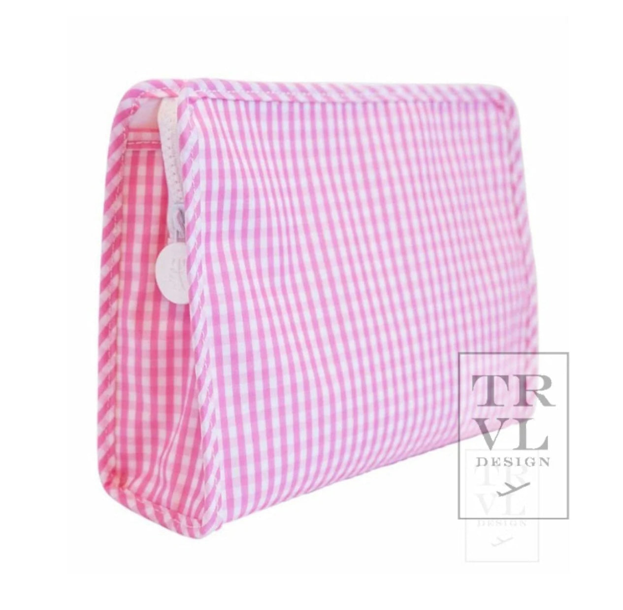 Roadie Large - Gingham Pink