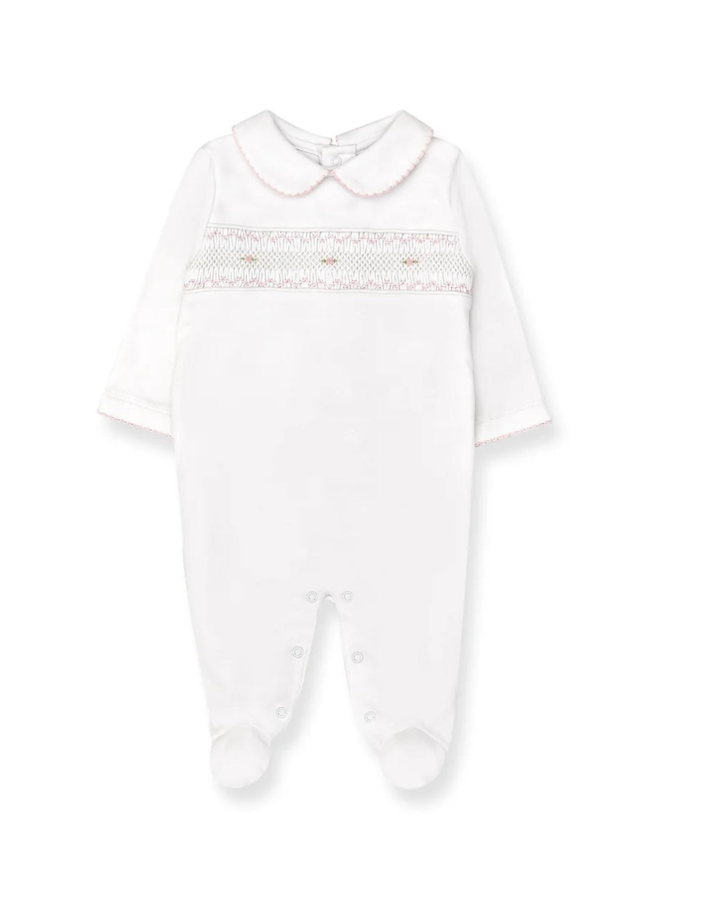 Hand Smocked Pima Playsuit