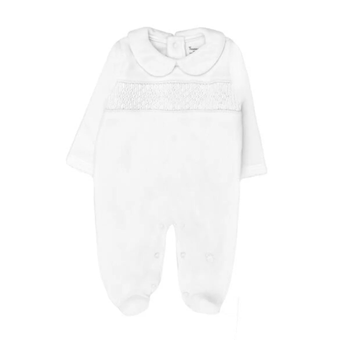 Hand Smocked Pima Playsuit