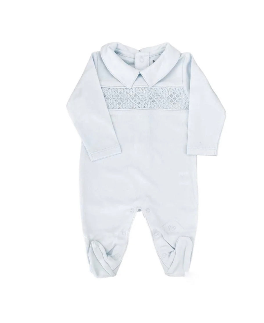 Hand Smocked Pima Playsuit