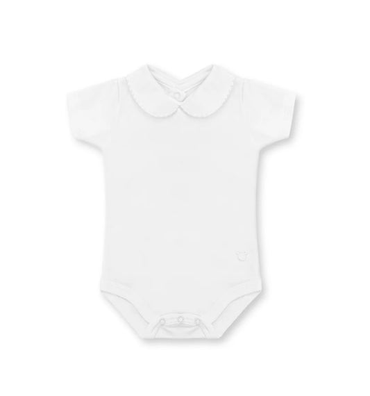 Short Sleeve Bebe Collar Bodysuit