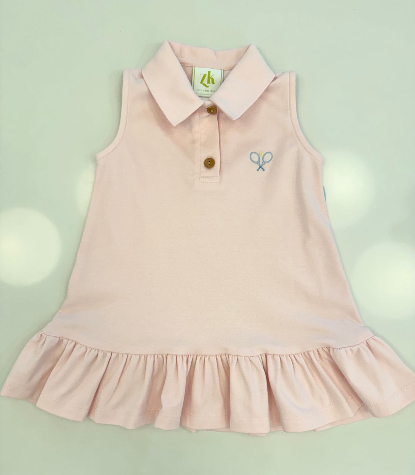 Tennis Adeline Dress, Pink Knit
