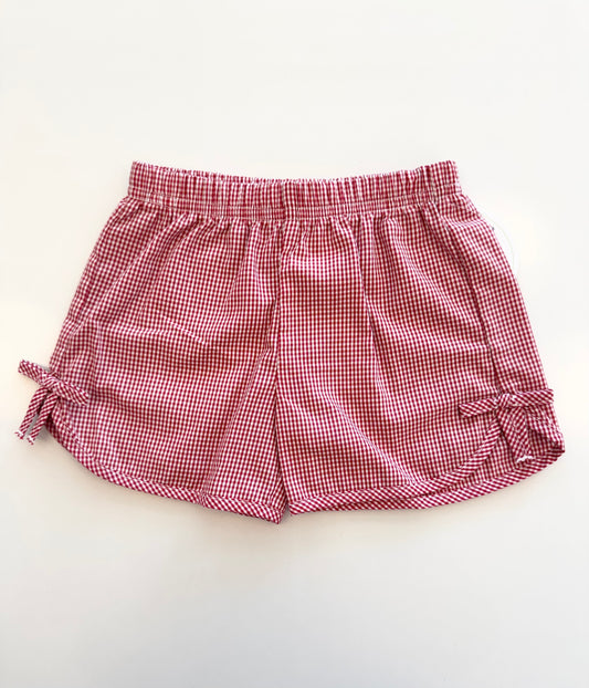 Strawberry Skylar Short, Red Mini Gingham