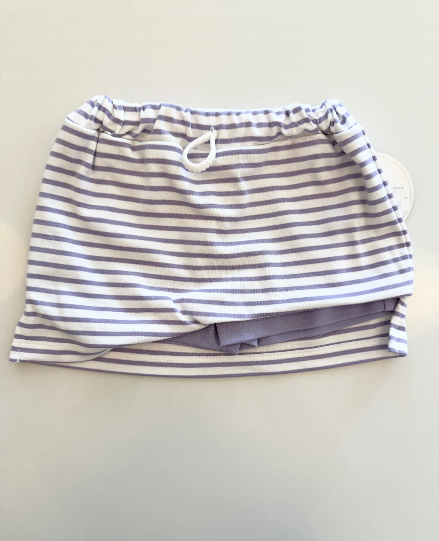 Miley Skort w/Solid Lavender, Lavender Tiny Stripe Knit