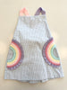 Rainbow Skye Dress, Light Blue Mini Seersucker