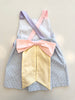 Rainbow Skye Dress, Light Blue Mini Seersucker