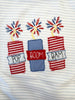 Pop!Boom!Bam! Applique Short Pajamas