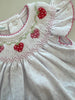Strawberry Patch Bishop Flutters Toddler Dress