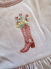 Boots and Blooms Flutters Toddler Dress - Pink